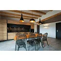 SLV Luminaire mural LOGS IN L haut bas, indirect IP20, noir gradable