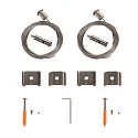 Accessoire Suspension câble EUTRAC / S-TRACK / 1-PHASE - 500CM mécanique, version pour montage en surface, lot de 2