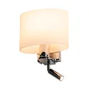 Luminaire mural KENKUA SPOT LED E27, chrome, laiteux