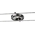 SLV LED Wire luminaire DURNO for TENSEO low-voltage wire system, 9W, 2700K, 360lm, chrome