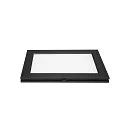 SLV LED Wire luminaire PLYTTA rectangular for TENSEO low-voltage wire system, 9W, 2700K, 580lm, black