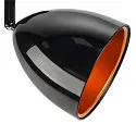 SLV 3-Phase spot PARA CONE 14 QPAR51, GU10, incl. 3-Phase adaptor, black/gold