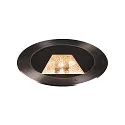 SLV Projecteur encastré DASAR 270 LED rond, asymétrique, passable IP65 / IP67, acier inoxydable 