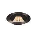 SLV Projecteur encastré DASAR 270 LED rond, asymétrique, passable IP65 / IP67, acier inoxydable 