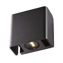 SLV LED Outdoor Wall luminaire MANA OUT, 12W, 60°, 3000K, 325lm, IP65, dimmable, anthracite