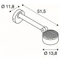 SLV Lumière d'affichage ESKINA D CCT avec bras articulé, CCT Switch, câblé en continu IP65, anthrazit gradable 14
