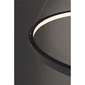 SLV LED Pendant luminaire ONE 80 DALI LED, 35W, 3000/4000K, 2000/2200lm, black
