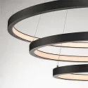 SLV LED Pendant luminaire ONE TRIO DALI LED, 65W, 3000/4000K, 3900/4200lm, black