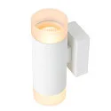 SLV Luminaire mural ASTINA haut bas, cylindrique, avec diffuseur GU10 IP20, blanche gradable