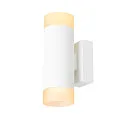 SLV Luminaire mural ASTINA haut bas, cylindrique, avec diffuseur GU10 IP20, blanche gradable