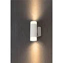 SLV Luminaire mural ASTINA haut bas, cylindrique, avec diffuseur GU10 IP20, blanche gradable
