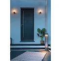 SLV Luminaire d'allées FLATT POLE 100CM IP65, anthrazit, marron, bois 