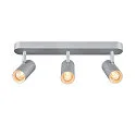 Luminaire de plafond NOBILO III LED rotatif, dimmable, inclinable, gris argent gradable