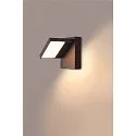 SLV Luminaire mural d'extérieur ABRIDOR pivotant, CCT Switch, commutable IP55, anthrazit 