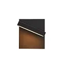 SLV Luminaire mural d'extérieur ABRIDOR pivotant, CCT Switch, commutable IP55, anthrazit 