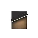 SLV Luminaire mural d'extérieur ABRIDOR pivotant, CCT Switch, commutable IP55, anthrazit 