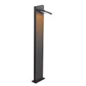 SLV Luminaire d'allées ABRIDOR POLE 100 pivotant, CCT Switch, commutable IP55, anthrazit 