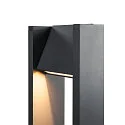 SLV Luminaire d'allées QUAD POLE angulaire, pivotant, commutable IP65, anthrazit 