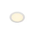 Plafonnier encastré SENSER 18 DL rond IP20, blanche