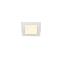 Plafonnier encastré SENSER 12 DL angulaire IP20, blanche
