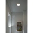 SLV Plafonnier encastré SENSER 12 DL angulaire IP20, blanche