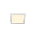 Plafonnier encastré SENSER 18 DL angulaire IP20, blanche