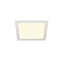 Plafonnier encastré SENSER 24 DL angulaire IP20, blanche