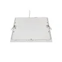 SLV Plafonnier encastré SENSER 24 DL angulaire IP20, blanche