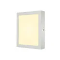 SLV Applique et plafonnier SENSER 24 CW angulaire IP20, blanche