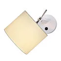 Wall luminaire FENDA, E27 max. 25W, with switch, rotating + swiveling, shade excl., black / chrome