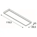 SLV Luminaire de plafond PANEL DALI LED, gris