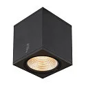 SLV Plafonnier extérieur ENOLA SQUARE CCT IP 65, anthrazit, transparent 