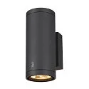 LED Outdoor Wall luminaire ENOLA ROUND UP/DOWN CCT, IP65 IK06, M-size, 19W 3000/4000K 740/840lm 38°, CRi>90, anthracite