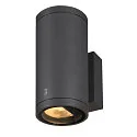 LED Outdoor Wall luminaire ENOLA ROUND UP/DOWN CCT, IP65 IK06, M-size, 19W 3000/4000K 740/840lm 38°, CRi>90, anthracite