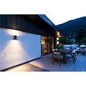 LED Outdoor Wall luminaire ENOLA ROUND UP/DOWN CCT, IP65 IK06, M-size, 19W 3000/4000K 740/840lm 38°, CRi>90, anthracite