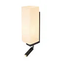 SLV Luminaire mural QUADRASS SPOT avec spot LED E27, laiteux, noir 