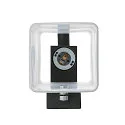 SLV Luminaire mural QUADRASS SPOT avec spot LED E27, laiteux, noir 