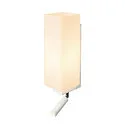 SLV Luminaire mural QUADRASS SPOT avec spot LED E27, laiteux, blanche