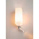 SLV Luminaire mural QUADRASS SPOT avec spot LED E27, laiteux, blanche