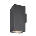 SLV Luminaire mural d'extérieur ENOLA SQUARE SINGLE CCT haut bas IP 65, anthrazit, transparent 