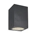 SLV Plafonnier extérieur ENOLA SQUARE CCT IP 65, anthrazit, transparent 