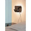 SLV Luminaire mural SOMNILA SPOT INDOOR avec connexion USB, noir 