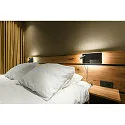 SLV LED Wall luminaire SOMNILA SPOT Indoor, 13W, 3000K, Spot 65lm,  incl. USB port, Spot right, black, back light 370lm