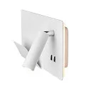 SLV Luminaire mural SOMNILA SPOT INDOOR avec connexion USB, blanche