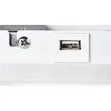 SLV Luminaire mural SOMNILA SPOT INDOOR avec connexion USB, droite, blanche