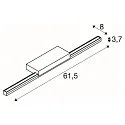 SLV LED Mirror luminaire GLENOS LED Bathroom luminaire, 120°, silver, 12,6W, 3000K