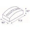 SLV LED Outdoor luminaire OUT-BEAM FRAME CW Wall / Ceiling luminaire, 3000K, 60lm, IP55, anthracite