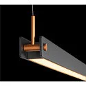 SLV Luminaire à suspension NOYA PD PHASE CCT Switch IP20, laiteux, noir