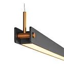 SLV Luminaire à suspension NOYA PD PHASE CCT Switch IP20, laiteux, noir