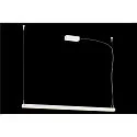 SLV Luminaire à suspension NOYA PD PHASE CCT Switch IP20, laiteux, blanche